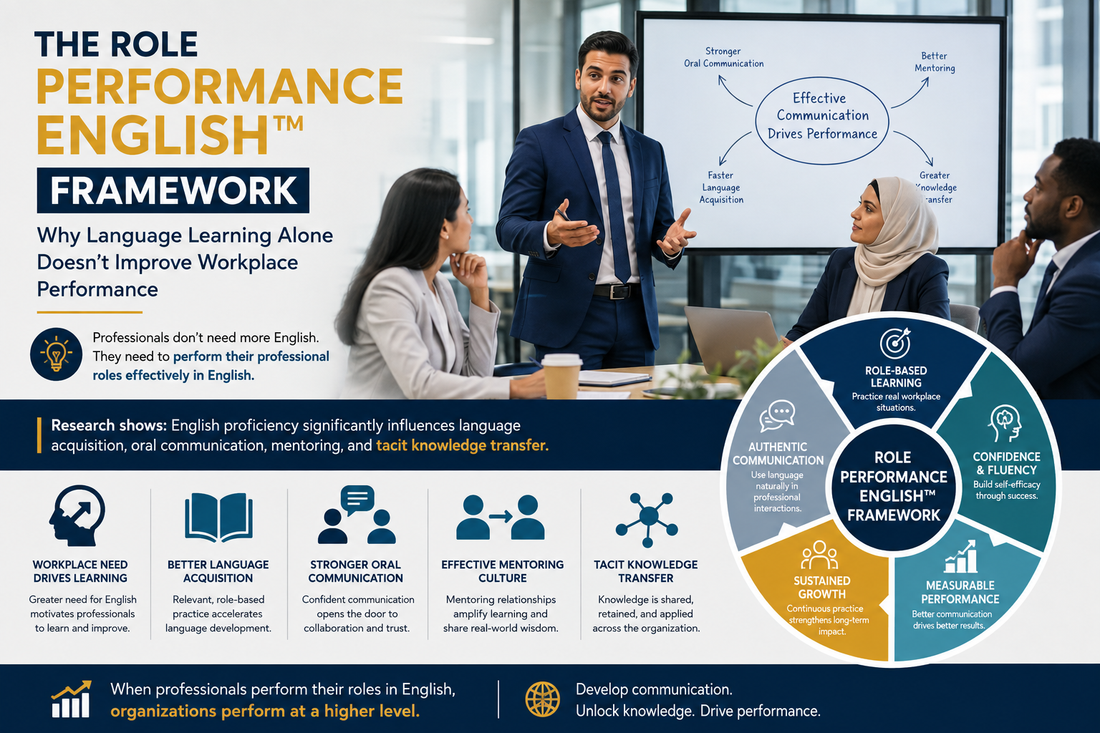 The Role Performance English™ Framework being discussed