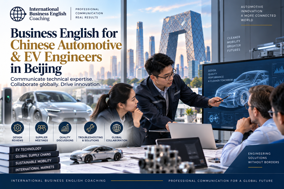 Business English for Chinese Automotive and EV Engineers