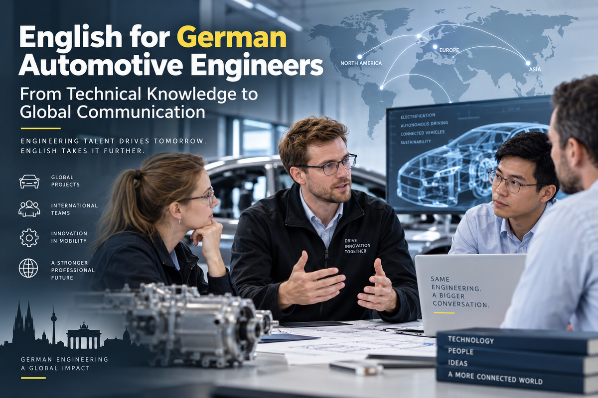 English for German Automotive Engineers: From Technical Knowledge to Global Communication